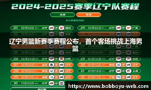 辽宁男篮新赛季赛程公布，首个客场挑战上海男篮